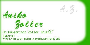 aniko zoller business card